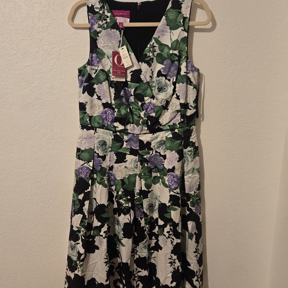 The OPRAH MAGAZINE COLLECTION TALIBOTS Floral Sleeveless Dress